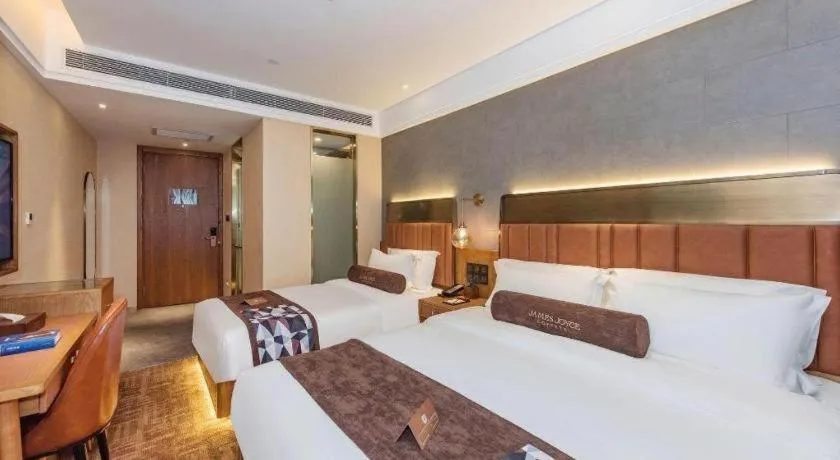 Bed in James Joyce Coffetel Tianjing First Central Hospital Nankai University