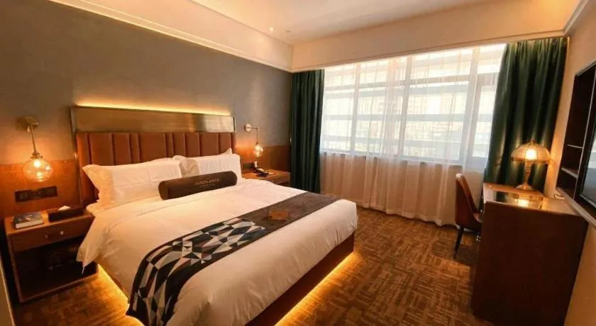 Bed in James Joyce Coffetel Tianjing First Central Hospital Nankai University