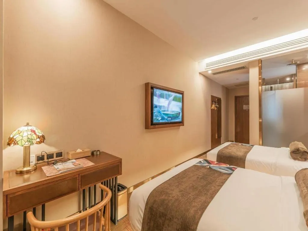 Bed in James Joyce Coffetel Tianjing First Central Hospital Nankai University