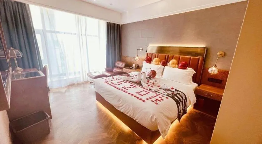 Bed in James Joyce Coffetel Tianjing First Central Hospital Nankai University