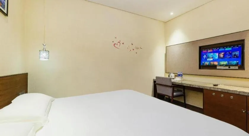 Bed in Jinjiang Inn Style Fuzhou Railway Station North Plaza