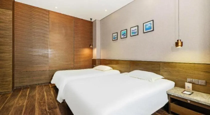 Bed in Jinjiang Inn Style Fuzhou Railway Station North Plaza