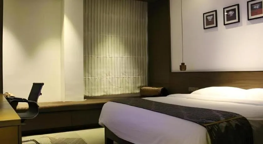 Bed in Jinjiang Inn Style Fuzhou Railway Station North Plaza