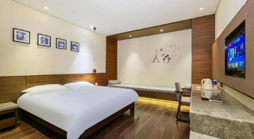 Bed in Jinjiang Inn Style Fuzhou Railway Station North Plaza