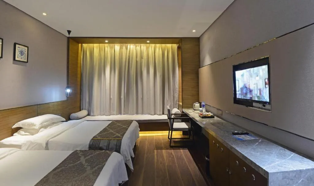 Bed in Jinjiang Inn Style Fuzhou Railway Station North Plaza