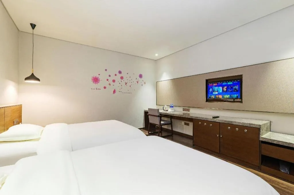 Bed in Jinjiang Inn Style Fuzhou Railway Station North Plaza