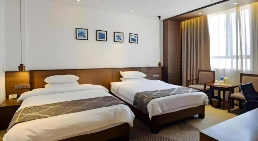 Bed in Jinjiang Inn Style Fuzhou Railway Station North Plaza