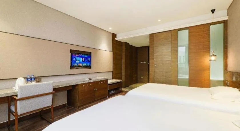 Bed in Jinjiang Inn Style Fuzhou Railway Station North Plaza