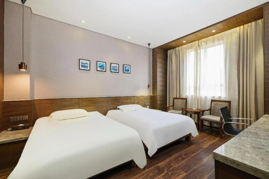 Bed in Jinjiang Inn Style Fuzhou Railway Station North Plaza