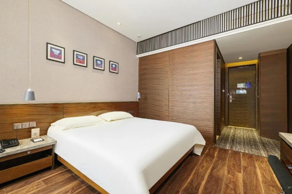 Bed in Jinjiang Inn Style Fuzhou Railway Station North Plaza