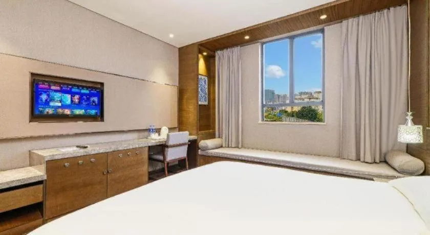 Bed in Jinjiang Inn Style Fuzhou Railway Station North Plaza