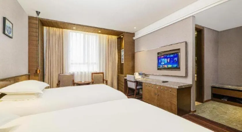 Bed in Jinjiang Inn Style Fuzhou Railway Station North Plaza