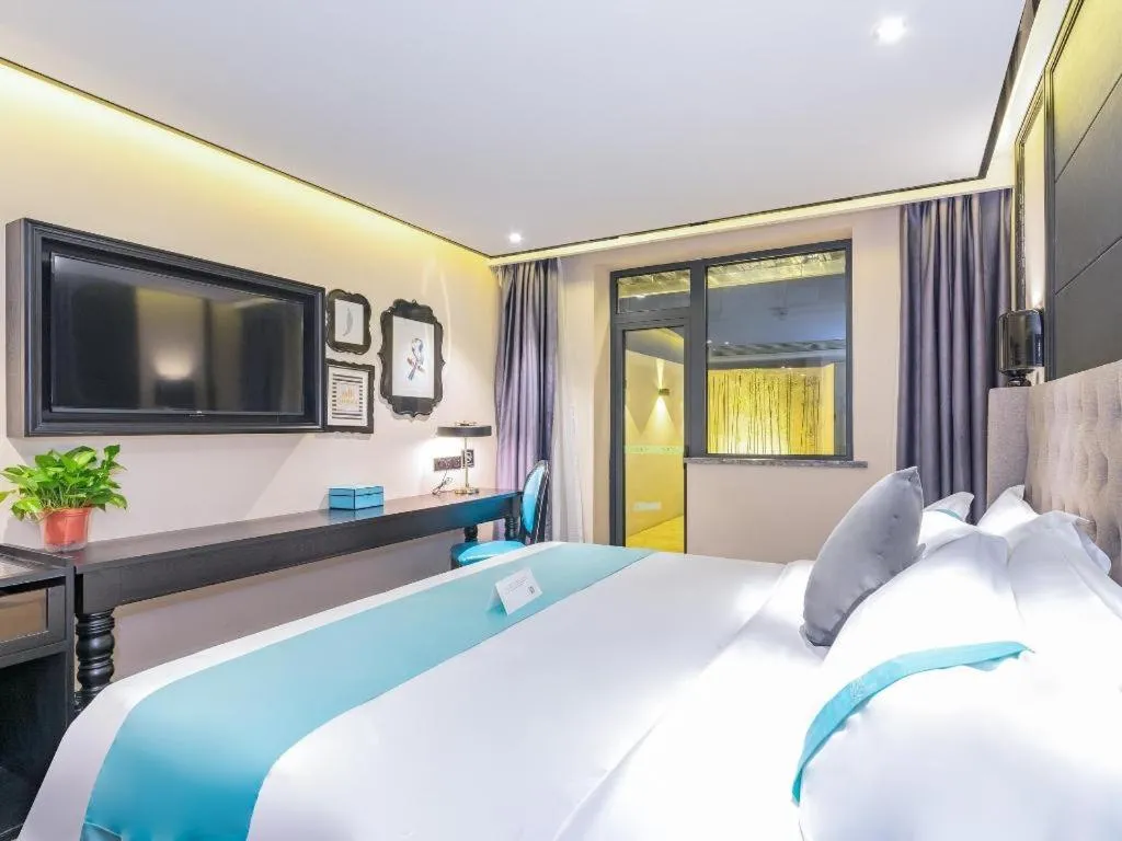 Bed in Xana Hotelle Xi'an Zhonglou Luoma