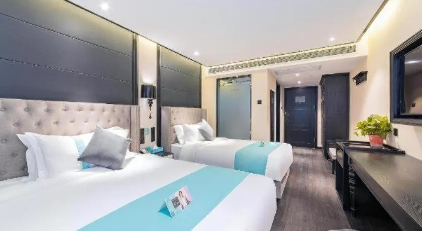 Bed in Xana Hotelle Xi'an Zhonglou Luoma