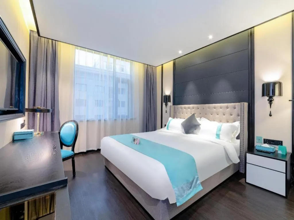 Bed in Xana Hotelle Xi'an Zhonglou Luoma