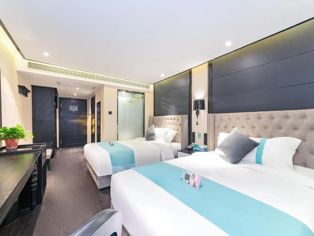 Bed in Xana Hotelle Xi'an Zhonglou Luoma