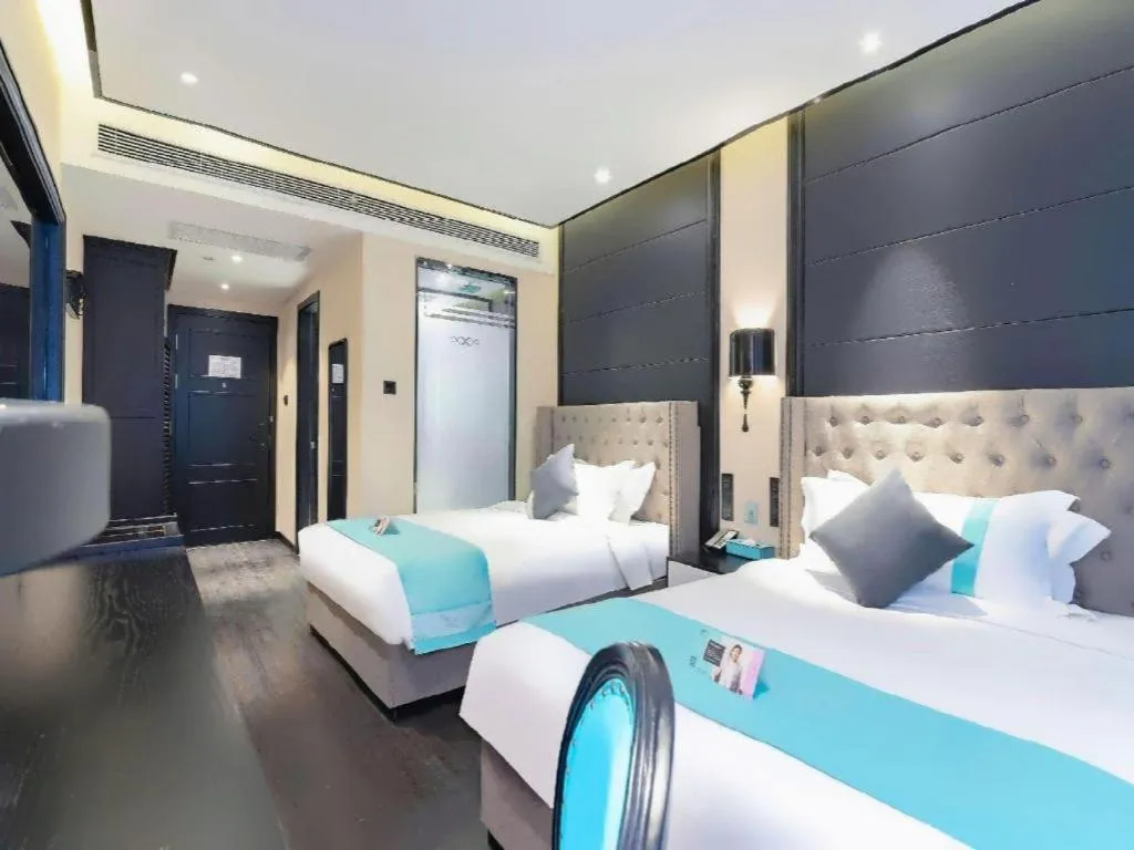 Bed in Xana Hotelle Xi'an Zhonglou Luoma