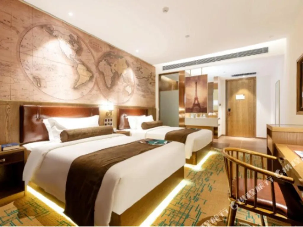 Bed in James Joyce Coffetel Beijing Yizhuang Development Zone Chicheng Times Square