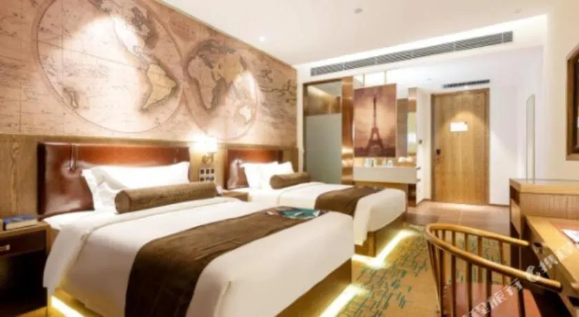 Bed in James Joyce Coffetel Beijing Yizhuang Development Zone Chicheng Times Square