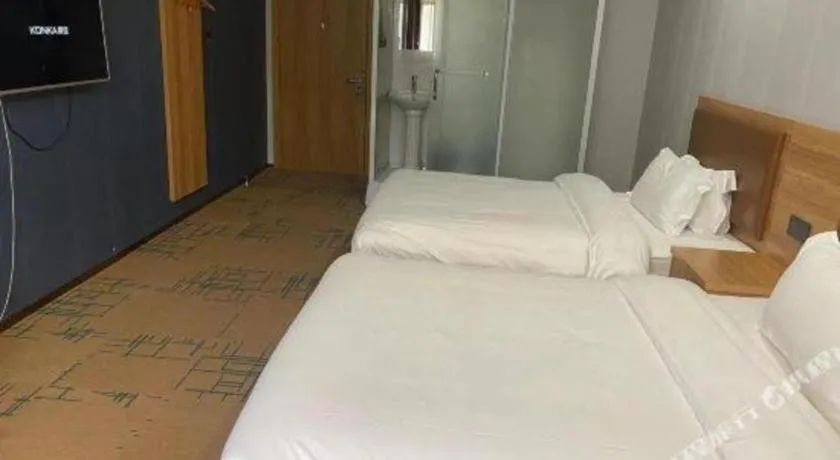 Bed in James Joyce Coffetel Beijing Yizhuang Development Zone Chicheng Times Square