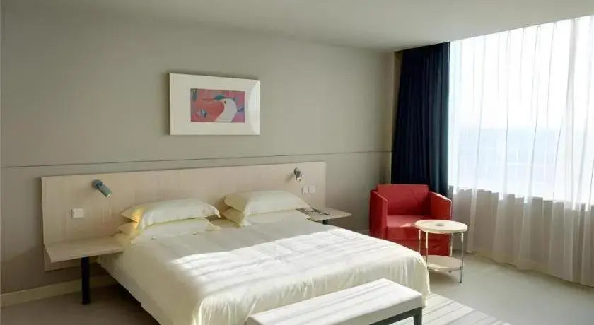 Bed in Jinjiang Inn Hengshui Anping Bed in Jinjiang Inn Hengshui Anping