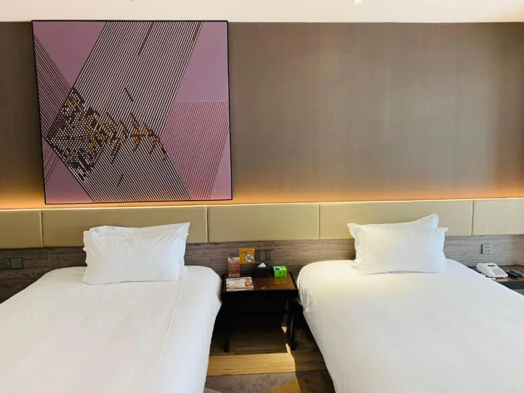 Bed in IU Hotel Lanzhou New District Airport Ruiling International