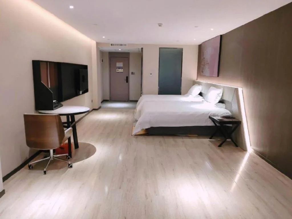 Bed in IU Hotel Lanzhou New District Airport Ruiling International