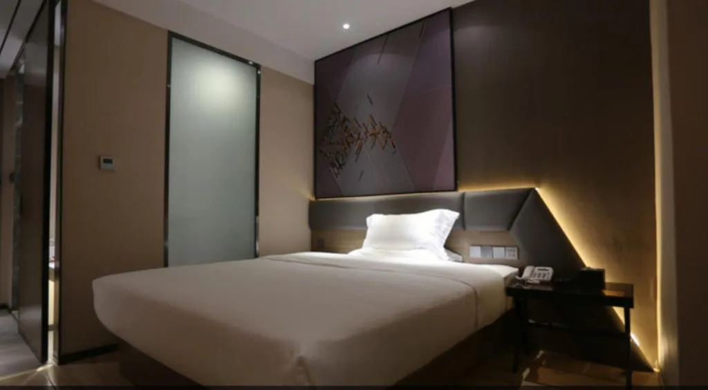 Bed in IU Hotel Lanzhou New District Airport Ruiling International