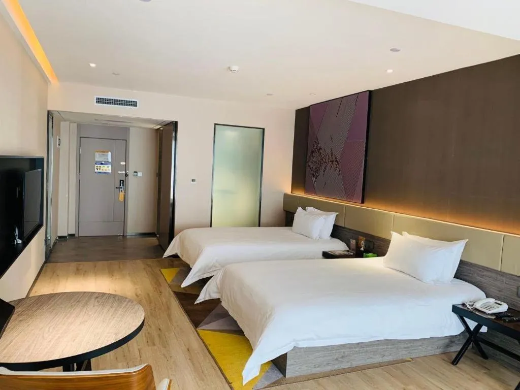 Bed in IU Hotel Lanzhou New District Airport Ruiling International