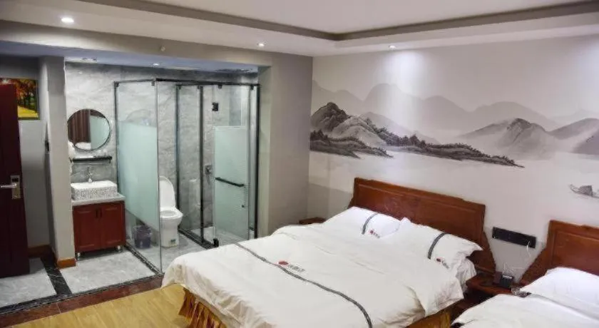 Bed in Pai Hotel Huai'an Lianshui Huaipu Bei Road