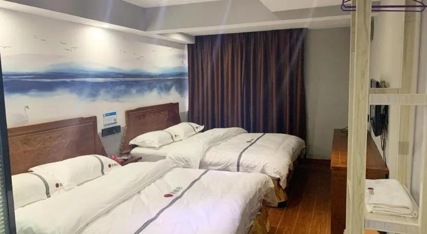 Bed in Pai Hotel Huai'an Lianshui Huaipu Bei Road