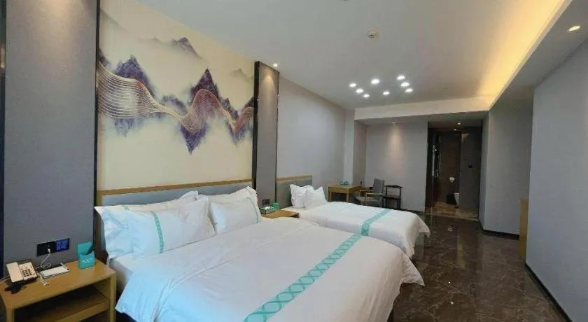 Bed in Xana Lite Huizhou Railway Station