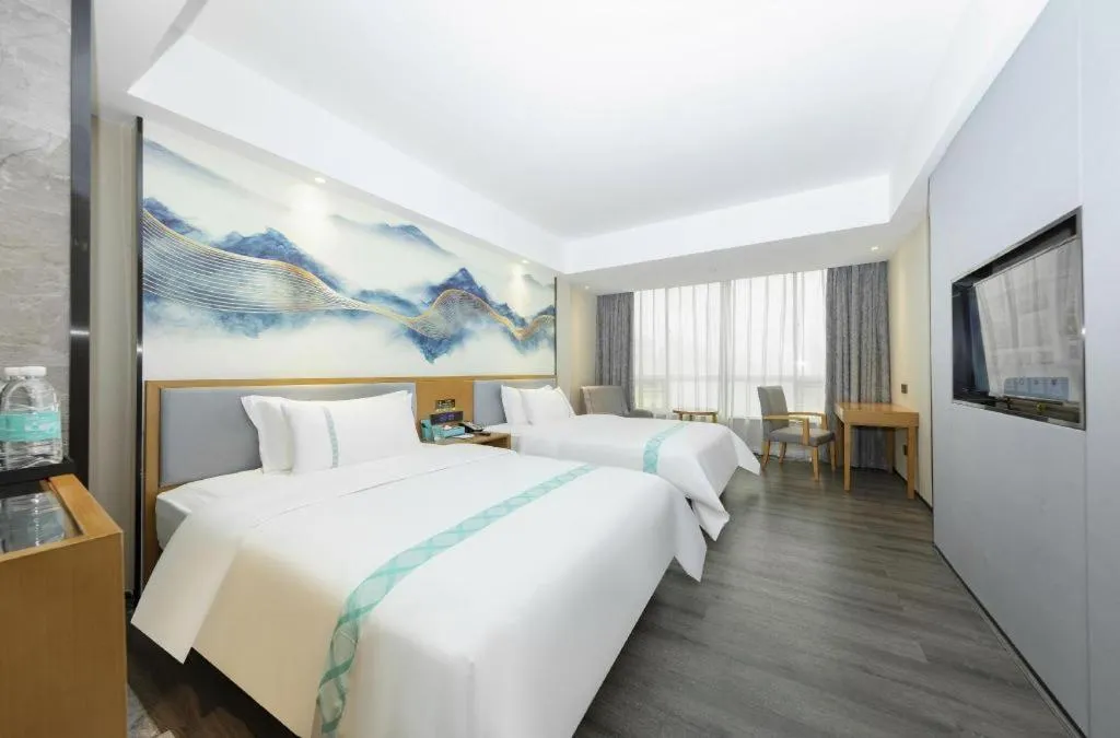 Bed in Xana Lite Huizhou Railway Station