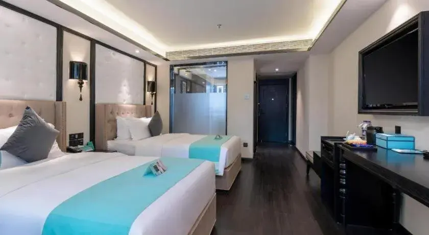 Bed in Xana Hotelle Zhongshan Fuhua Road Bed in Xana Hotelle Zhongshan Fuhua Road