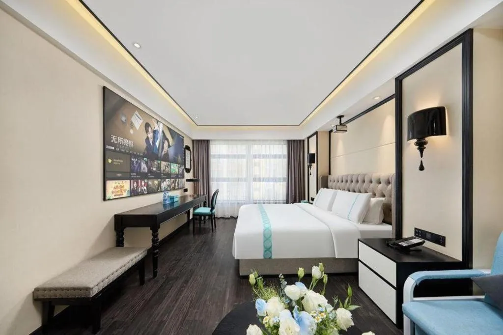 Bed in Xana Hotelle Zhongshan Bus Terminal Fuhuang Road Tianyuecheng