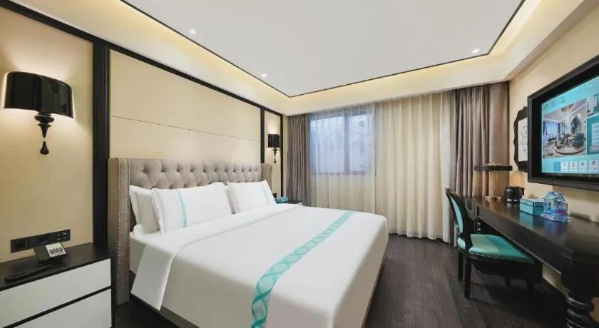 Bed in Xana Hotelle Zhongshan Bus Terminal Fuhuang Road Tianyuecheng