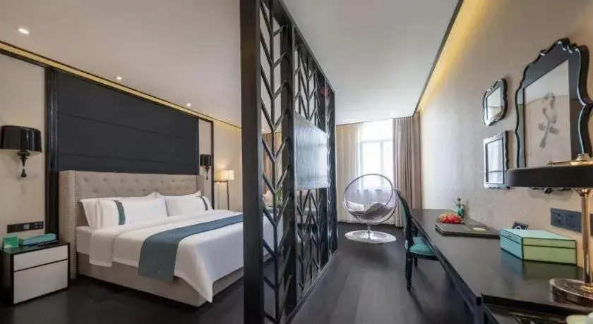 Bed in Xana Hotelle Wuxi Railway Station Zhongshan Road Bed in Xana Hotelle Wuxi Railway Station Zhongshan Road