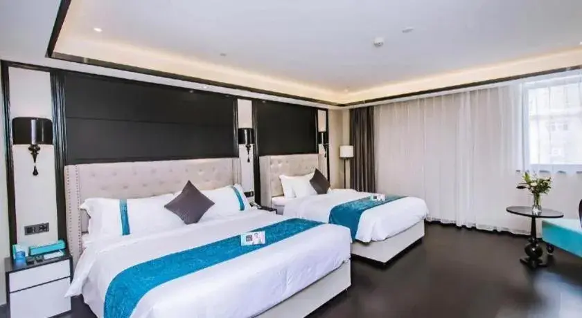 Bed in Xana Hotelle Wuxi Railway Station Zhongshan Road Bed in Xana Hotelle Wuxi Railway Station Zhongshan Road