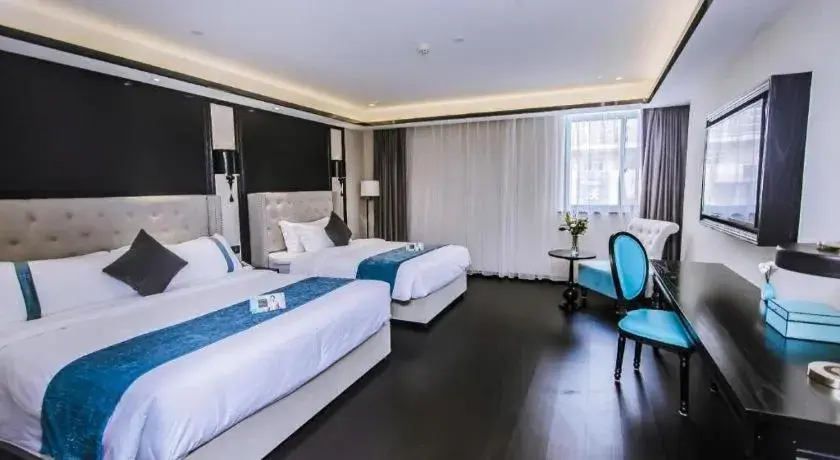 Bed in Xana Hotelle Wuxi Railway Station Zhongshan Road Bed in Xana Hotelle Wuxi Railway Station Zhongshan Road