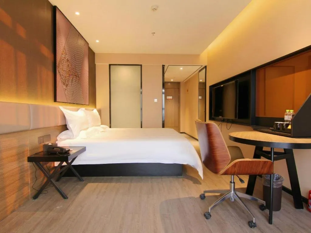 Bed in IU Hotel Chongqing Airport T3 Terminal