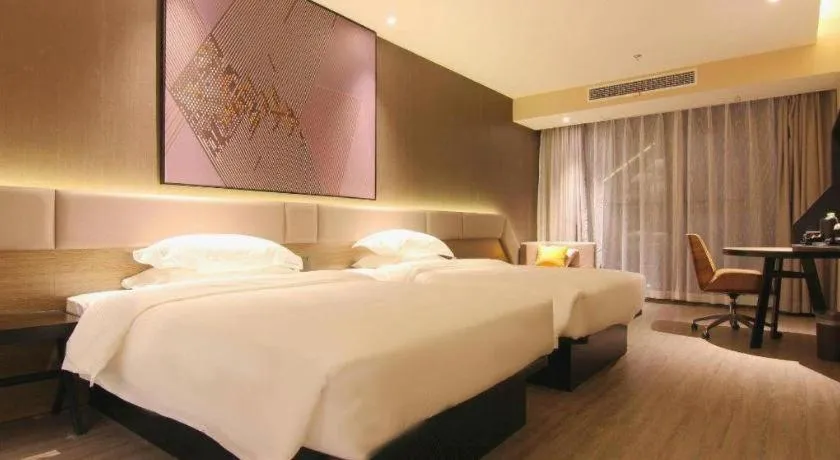 Bed in IU Hotel Chongqing Airport T3 Terminal