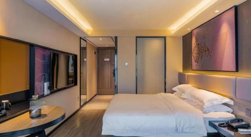 Bed in IU Hotel Chongqing Airport T3 Terminal