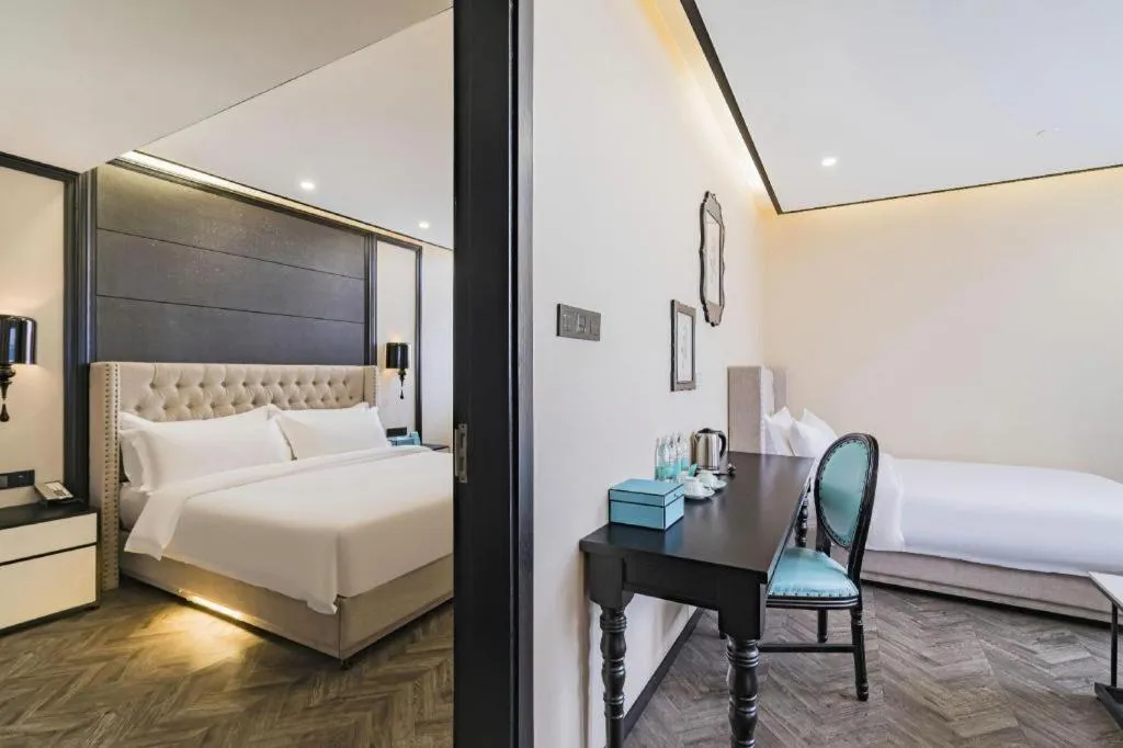 Bed in Xana Lite Hotelle Tianjin Huaming Binhai International Airport