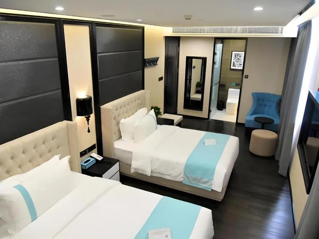 Bed in Xana Lite Hotelle Tianjin Huaming Binhai International Airport Bed in Xana Lite Hotelle Tianjin Huaming Binhai International Airport