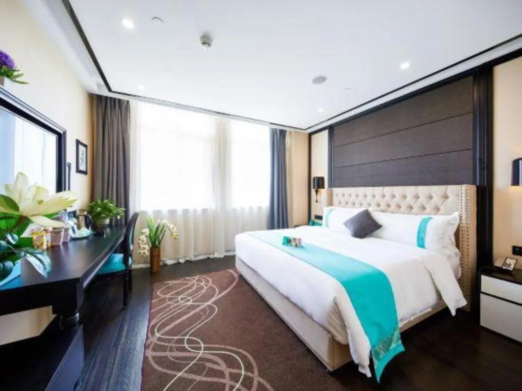 Bed in Xana Lite Hotelle Tianjin Huaming Binhai International Airport