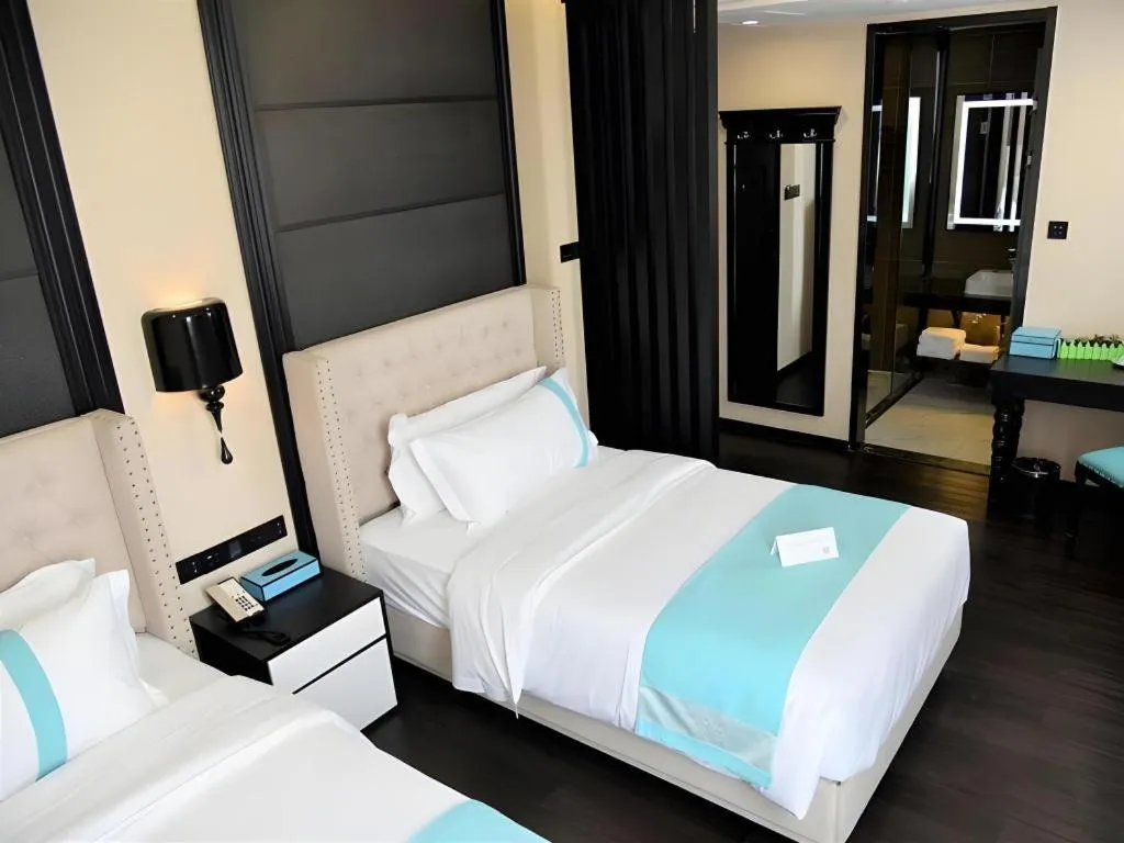 Bed in Xana Lite Hotelle Tianjin Huaming Binhai International Airport
