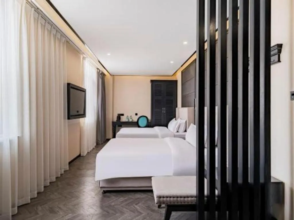 Bed in Xana Lite Hotelle Tianjin Huaming Binhai International Airport