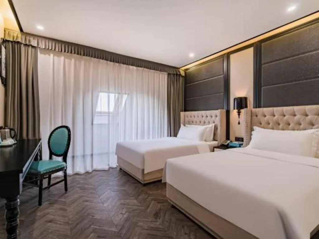Bed in Xana Lite Hotelle Tianjin Huaming Binhai International Airport