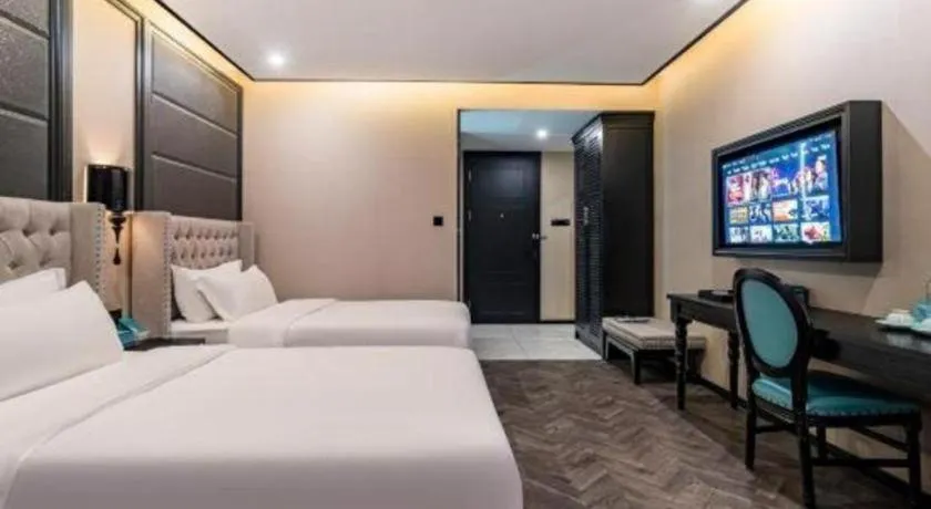 Bed in Xana Lite Hotelle Tianjin Huaming Binhai International Airport