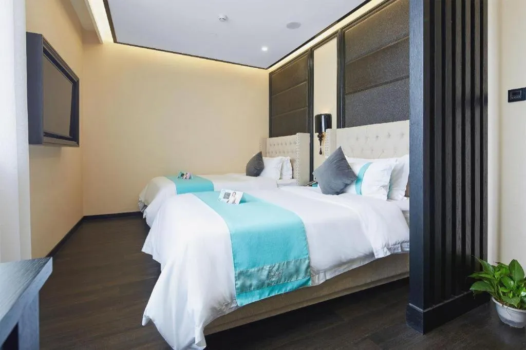 Bed in Xana Lite Hotelle Tianjin Huaming Binhai International Airport